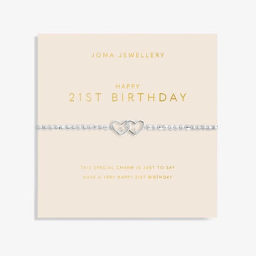 Joma Jewellery | Forever Yours | Happy 21st Birthday Bracelet