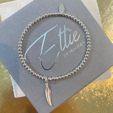 Ettie Thinbead Long Feather Bracelet