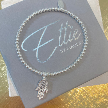 Ettie Thinbead Hamsa Hand Bracelet