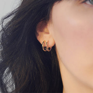Rachel Jackson | Stellar Orb Huggie Hoop Earrings