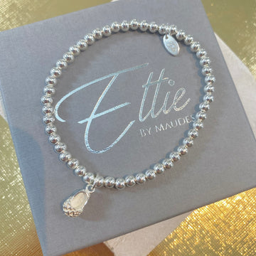 Ettie Medium Bead Baby Bootie Bracelet