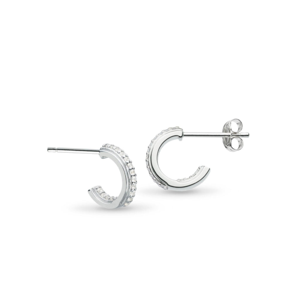 Kit Heath | Revival Eclipse Lux CZ Mini Semi Hoop Earrings