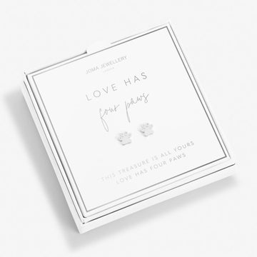 Joma Jewellery | Beautifully Boxed Love Has Four Paws Earrings