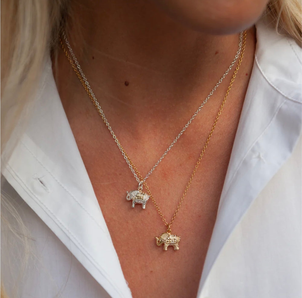 Anna Beck | Small Elephant Charm Necklace