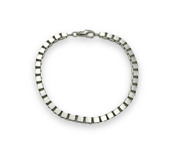 Sterling Silver Chunky Box Bracelet