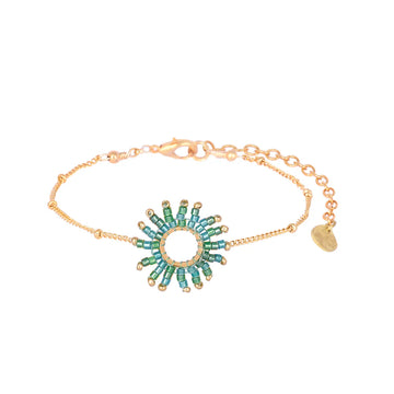 Mishky | Adjustable Bracelet With Beaded Sun Shape