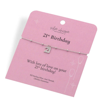 Hot Diamonds | Silver Whisper 21st Birthday Bracelet