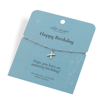 Hot Diamonds | Silver Whisper Happy Birthday Bracelet