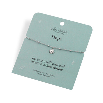 Hot Diamonds | Silver Whisper Hope Bracelet
