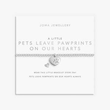 Joma Jewellery | Pets Leave Pawprints On Our Hearts Bracelet