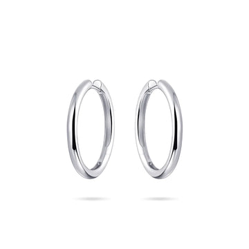 Gisser | Polished Bold Bands Hoops - 12mm, 15mm, 20mm, 30mm, 40mm