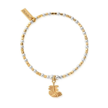 ChloBo | Gold and Silver Folded Feather Bracelet