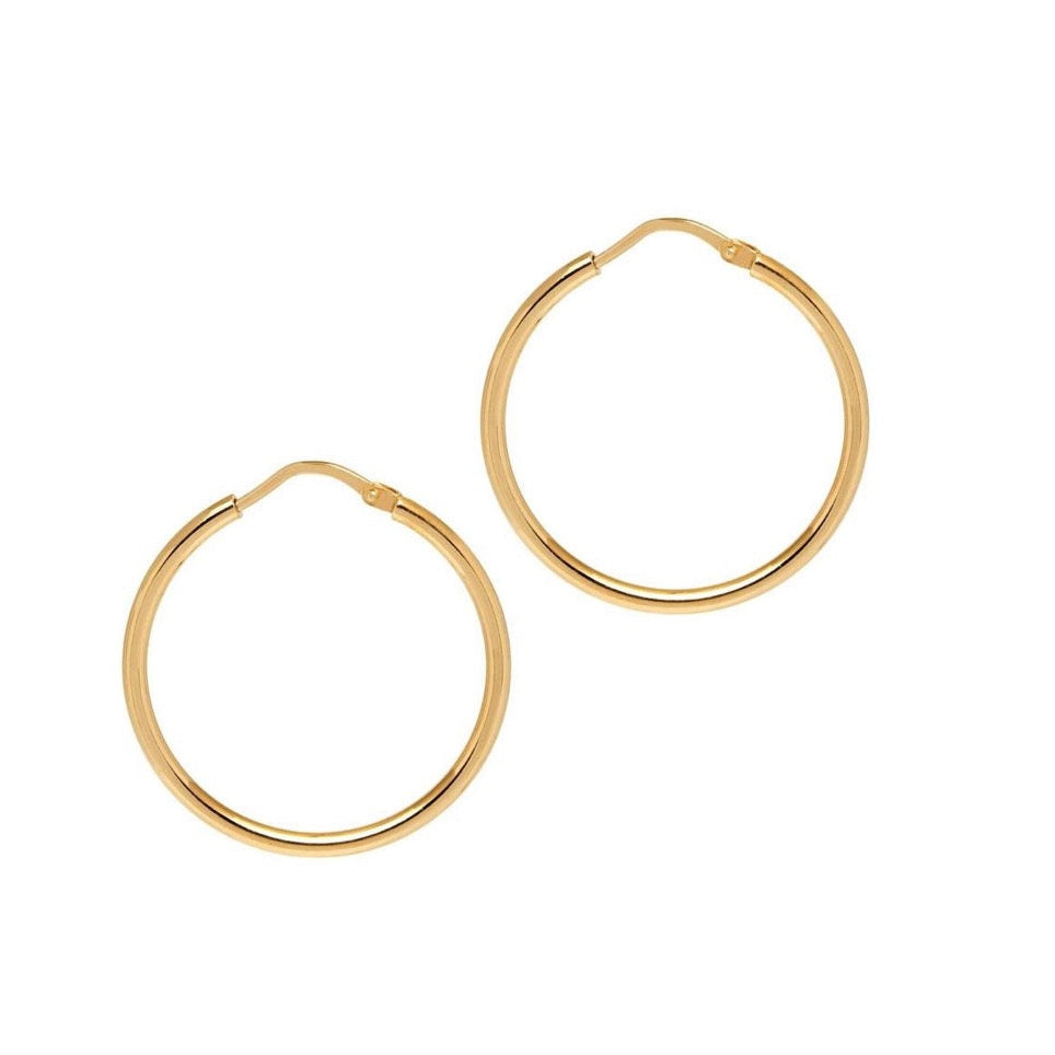 Latina gold hot sale hoop earrings