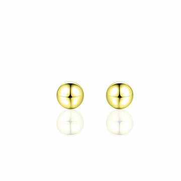 Gisser | Yellow Gold Plated Stud Earrings - 3mm, 4mm, 5mm, 6mm