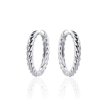 Gisser | Hoops With Rope Design - 13.5mm, 18mm, 22mm