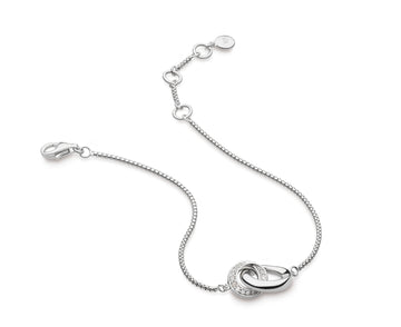 Kit Heath | Bevel Cirque CZ Pave Link Bracelet