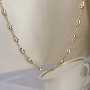 Real Effect | Yellow and Silver Necklace 20”