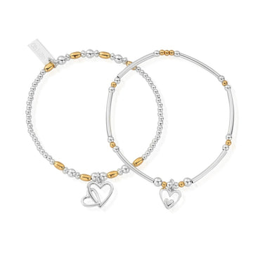 ChloBo | Double Devotion Gold & Silver Set of 2 Bracelets