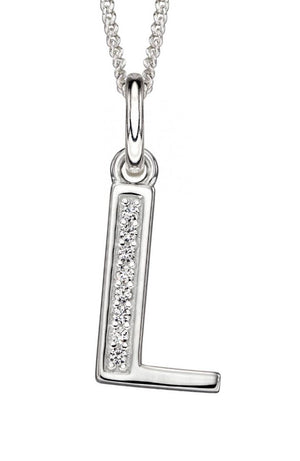 Sterling Silver Initial Pendant and Chain - Maudes The Jewellers