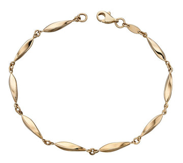 9ct Yellow Gold Marquise Bracelet