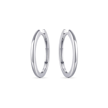 Gisser | Classic Sterling Silver Hoops - 13.5mm, 18mm, 22mm