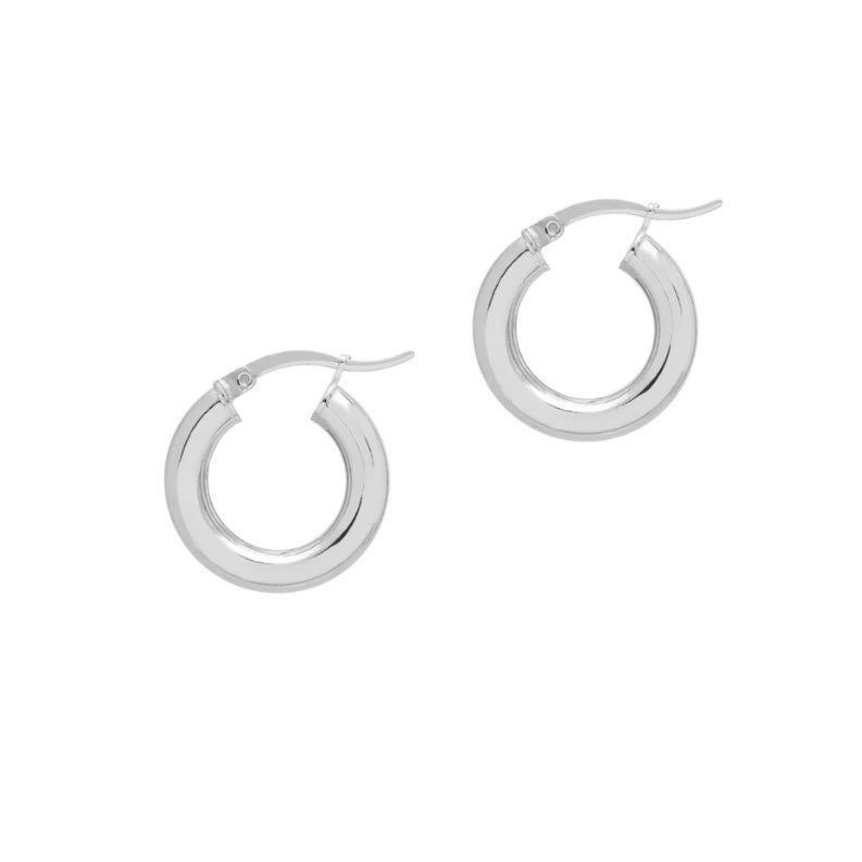 The Hoop Station | Mini Curvaceous Hoops - Silver