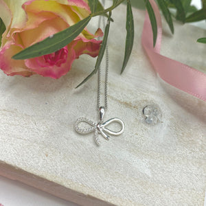 Real Effect | Sterling Silver Bow Pendant