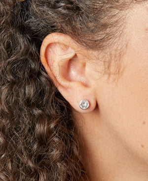 April Birthstone Stud Earrings - Maudes The Jewellers
