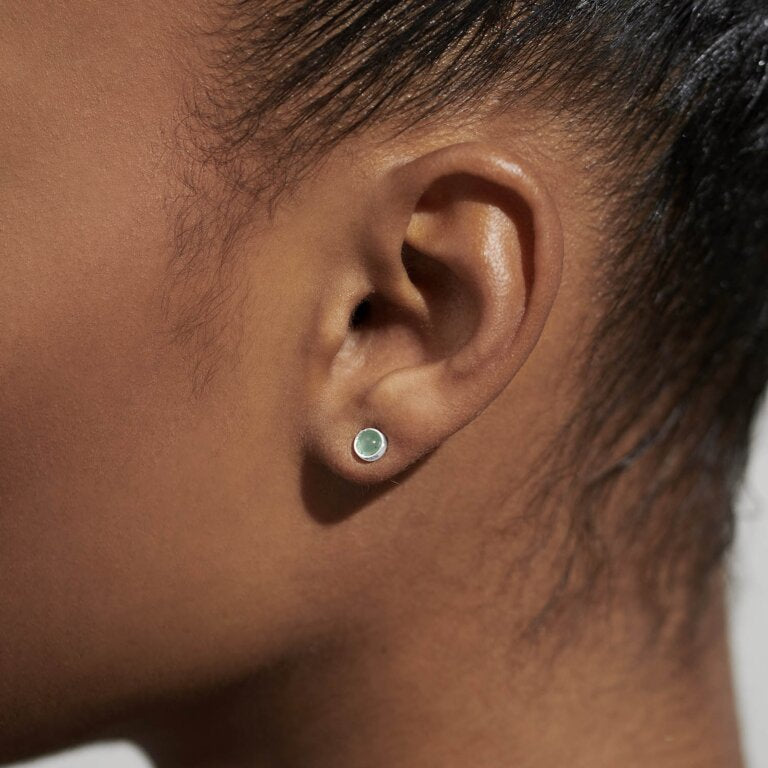 Joma Jewellery | August Aventurine Birthstone Boxed Earrings