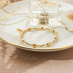 ChloBo | Gold and Silver Cute Oval Bracelet