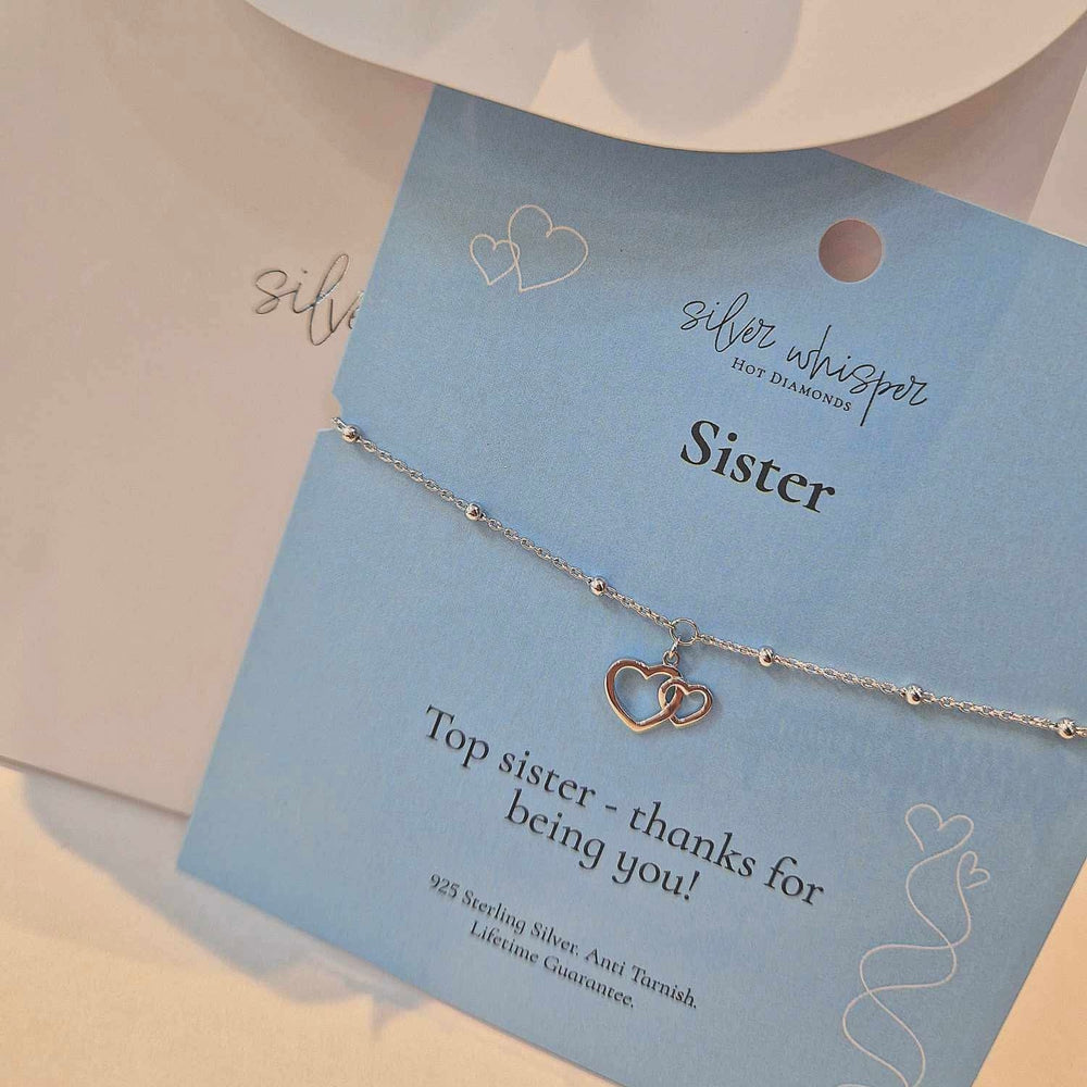 Hot Diamonds | Silver Whisper Sister Bracelet