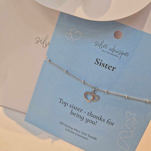 Hot Diamonds | Silver Whisper Sister Bracelet