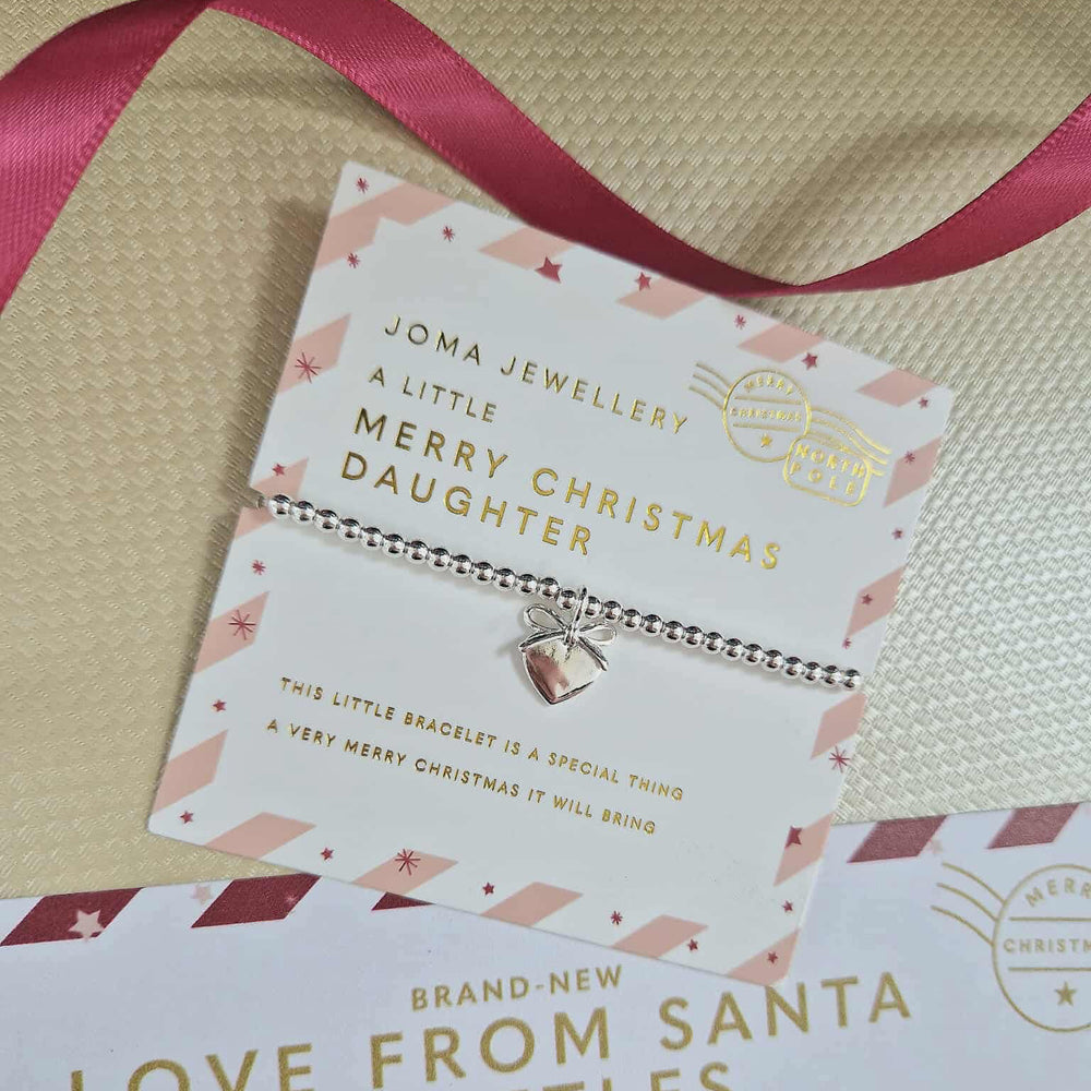 Joma Jewellery | Children’s Love From Santa Merry Christmas Daughter Bracelet