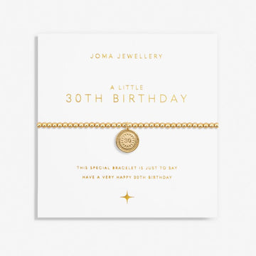Joma Jewellery | Gold 30th Birthday Bracelet