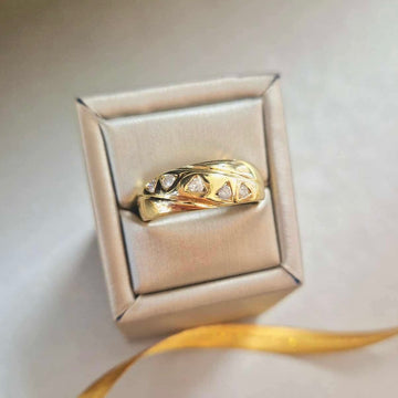 9ct Yellow Gold Diamond Ring