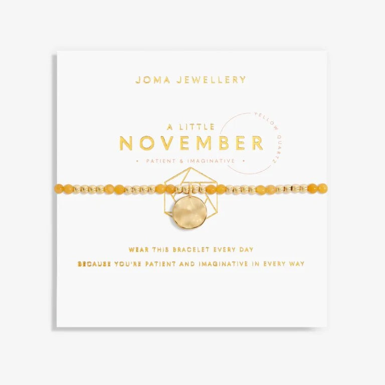Joma Jewellery | Gold November Yellow Quartz Bracelet