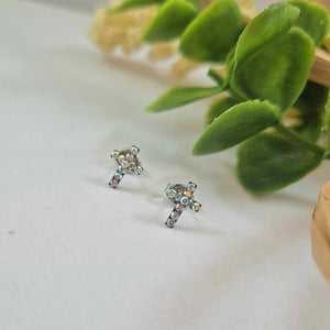 Studex | Sensitive AB Crystal Cross Stud Earrings