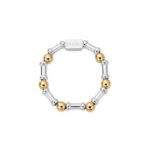 ChloBo | Gold and Silver Rhythm Of Water Ring