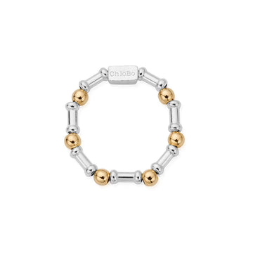 ChloBo | Gold and Silver Rhythm Of Water Ring