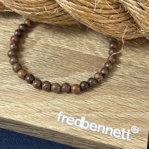 Fred Bennett | Round Brown Wooden Beads Bracelet