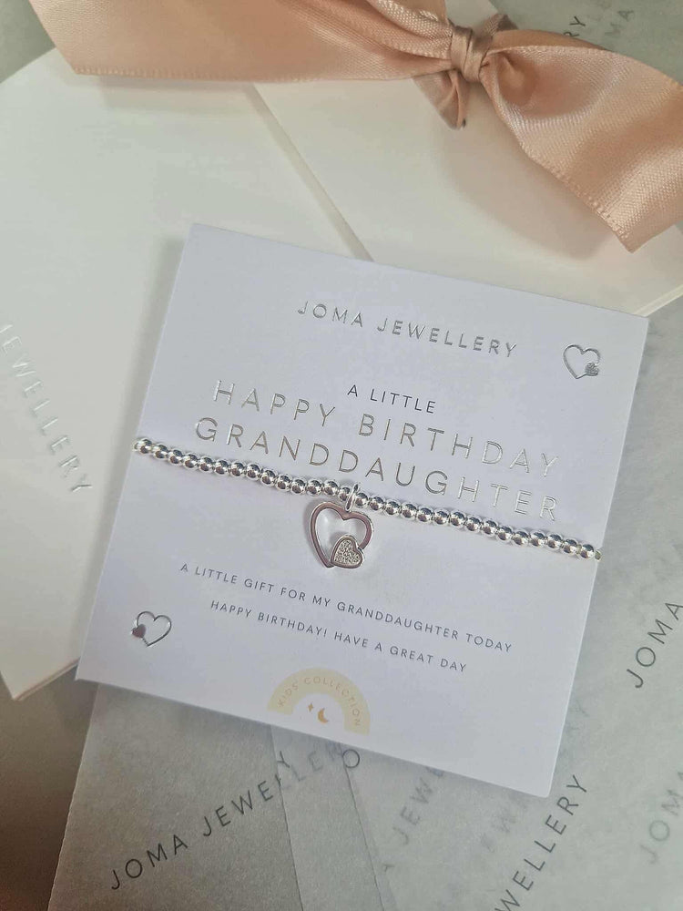 Joma Jewellery | Children’s Happy Birthday Granddaughter Bracelet