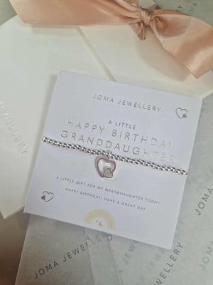 Joma Jewellery | Children’s Happy Birthday Granddaughter Bracelet