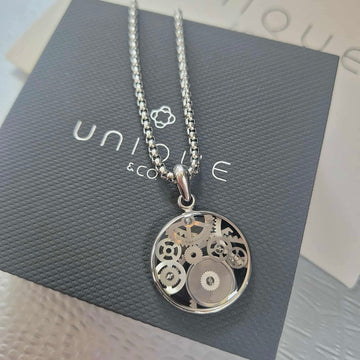 Unique & Co | Stainless Steel Necklace with Black IP Plating