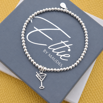 Ettie Thinbead Martini Glass Bracelet