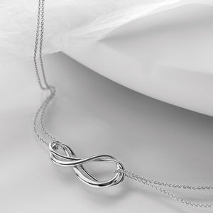 
            
                Load image into Gallery viewer, Kit Heath | Infinity Twin Chain Necklace
            
        