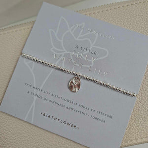 Joma Jewellery | Birthflower July Bracelet
