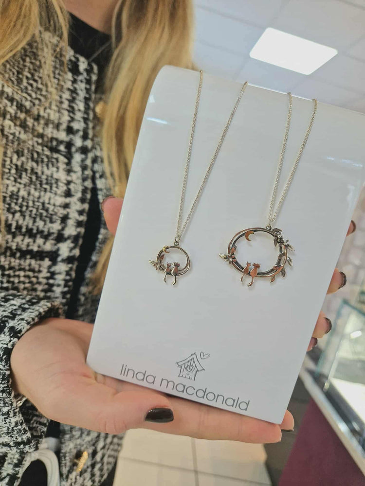 Linda Macdonald | Cat And Dog Moonlight Friends Necklace