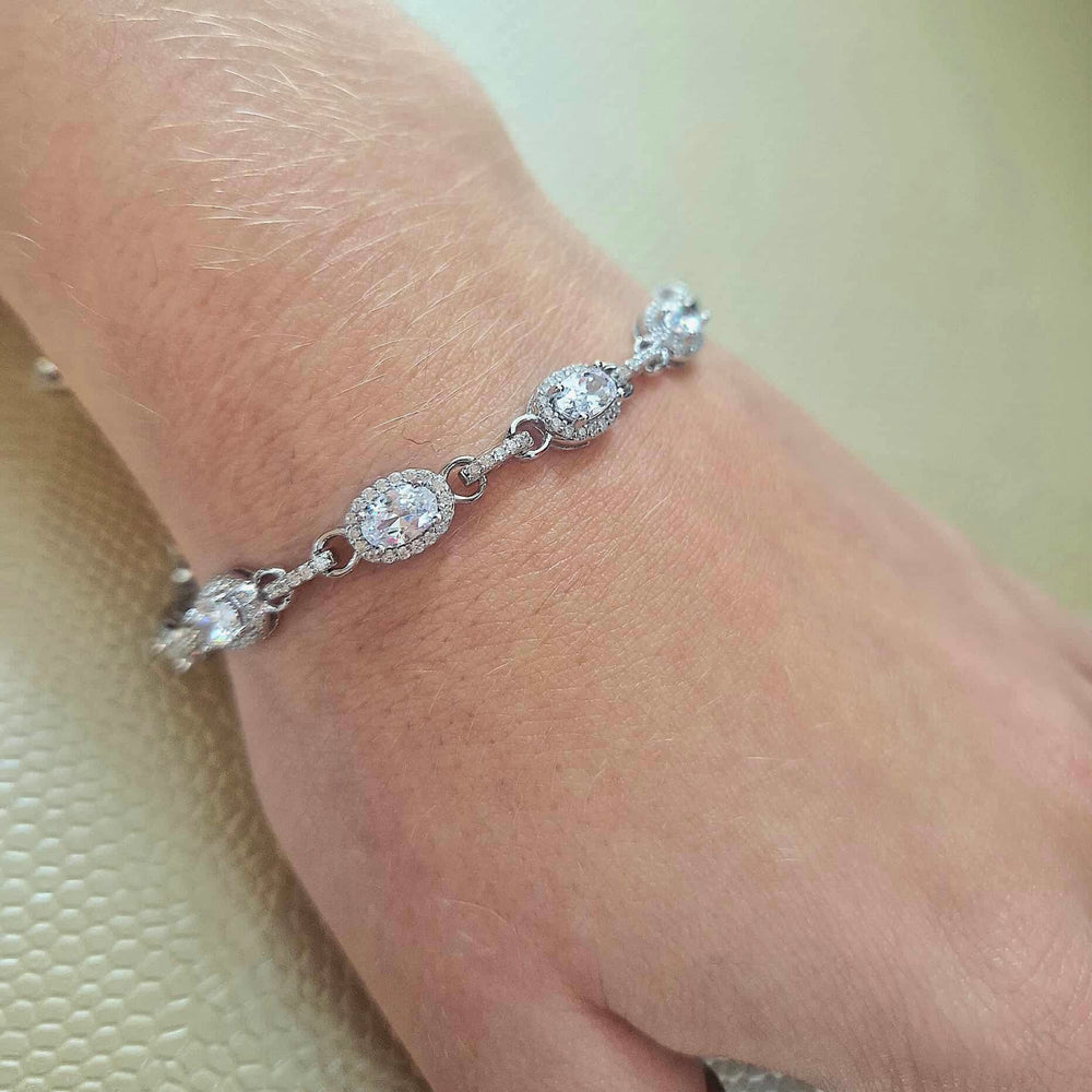 Real Effect | Sterling Silver and Cz Bracelet