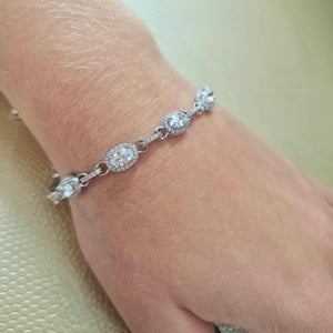 Real Effect | Sterling Silver and Cz Bracelet