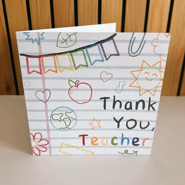 Thank You Teacher Card